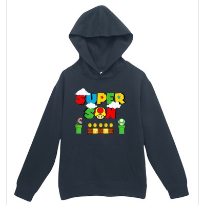 Super Son Gamer Super Retro Game Urban Pullover Hoodie