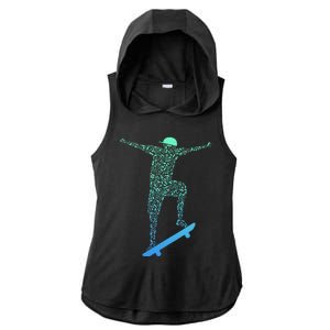 Skateboard Skateboading Gear For Skater Ladies PosiCharge Tri-Blend Wicking Draft Hoodie Tank