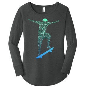 Skateboard Skateboading Gear For Skater Women's Perfect Tri Tunic Long Sleeve Shirt