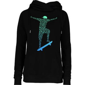 Skateboard Skateboading Gear For Skater Womens Funnel Neck Pullover Hood