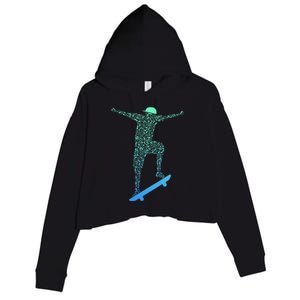 Skateboard Skateboading Gear For Skater Crop Fleece Hoodie