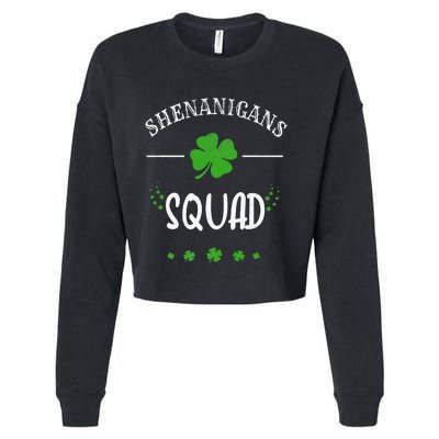 Shenanigans Squad Gnomes Green Proud Irish Cropped Pullover Crew