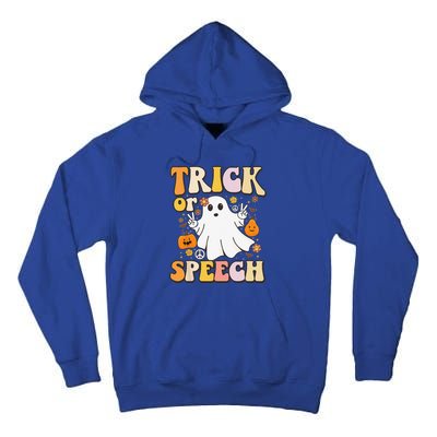 Spooky SLP Groovy Halloween Speech Language Pathologist Tall Hoodie