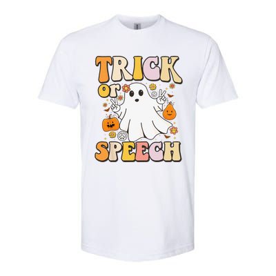 Spooky SLP Groovy Halloween Speech Language Pathologist Softstyle® CVC T-Shirt