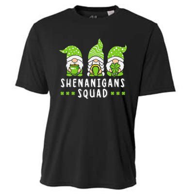 Shenanigans Squad Gnomes Green Proud Irish Cooling Performance Crew T-Shirt