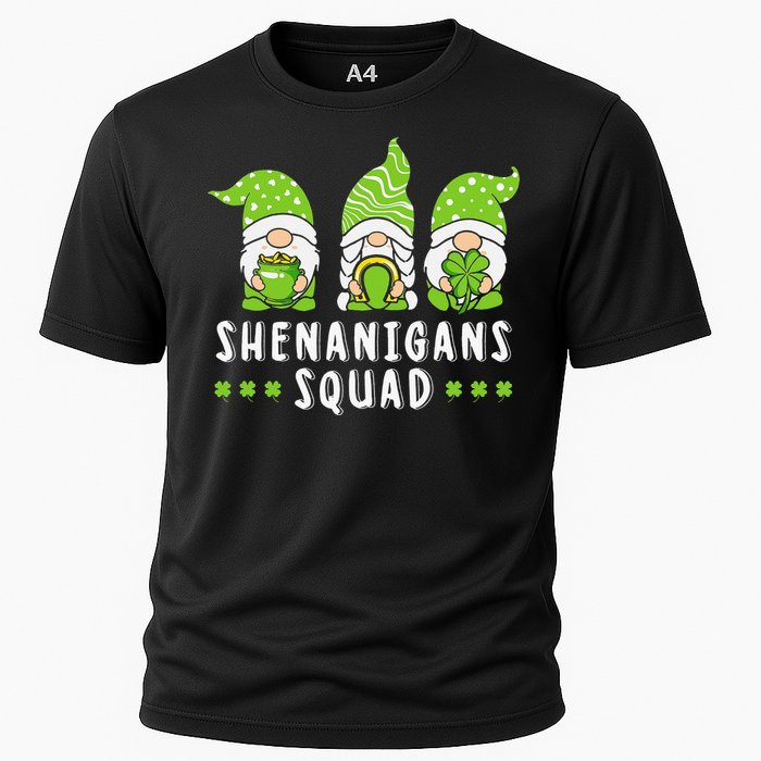 Shenanigans Squad Gnomes Green Proud Irish Cooling Performance Crew T-Shirt