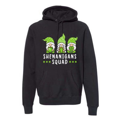 Shenanigans Squad Gnomes Green Proud Irish Premium Hoodie