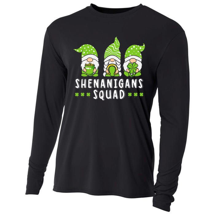 Shenanigans Squad Gnomes Green Proud Irish Cooling Performance Long Sleeve Crew