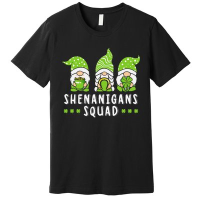 Shenanigans Squad Gnomes Green Proud Irish Premium T-Shirt