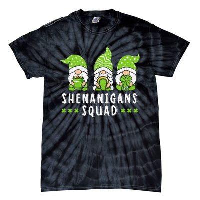 Shenanigans Squad Gnomes Green Proud Irish Tie-Dye T-Shirt