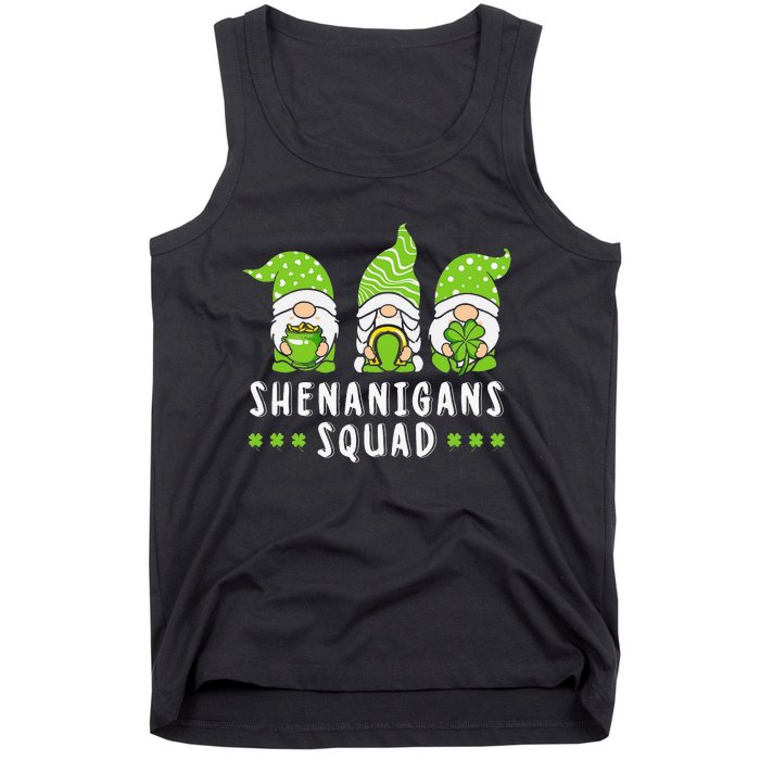 Shenanigans Squad Gnomes Green Proud Irish Tank Top