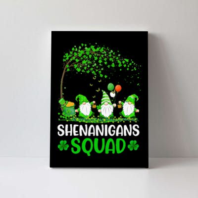 Shenanigans Squad Gnomes Green Proud Irish Funny  Canvas