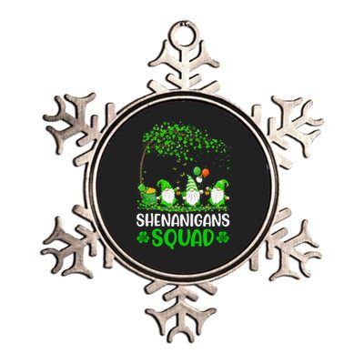 Shenanigans Squad Gnomes Green Proud Irish Funny  Metallic Star Ornament