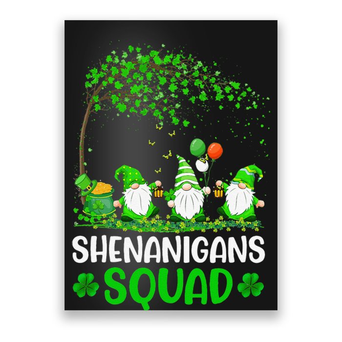 Shenanigans Squad Gnomes Green Proud Irish Funny  Poster