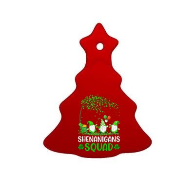 Shenanigans Squad Gnomes Green Proud Irish Funny  Ceramic Tree Ornament