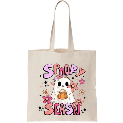 Spooky Season Ghost Retro Groovy Halloween Women Girl Bag