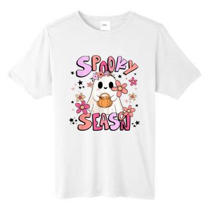 Spooky Season Ghost Retro Groovy Halloween Women Girl Tall Fusion ChromaSoft Performance T-Shirt