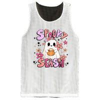 Spooky Season Ghost Retro Groovy Halloween Women Girl Mesh Reversible Basketball Jersey Tank