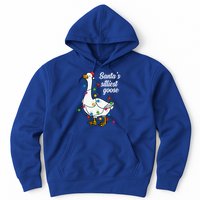 Santa’S Silliest Goose Funny Christmas Family Gift Hoodie