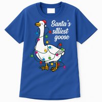 Santa’S Silliest Goose Funny Christmas Family Gift Tall T-Shirt