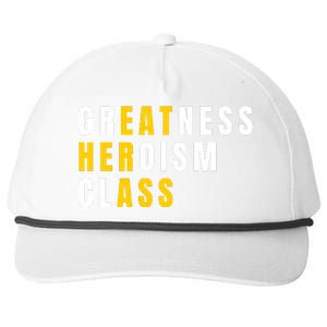 Sarcastic Sarcasm Greatness Heroism Class Eat Her Ass Snapback Five-Panel Rope Hat