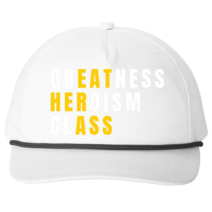 Sarcastic Sarcasm Greatness Heroism Class Eat Her Ass Snapback Five-Panel Rope Hat