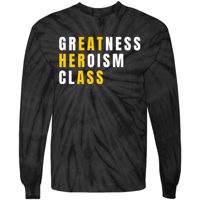 Sarcastic Sarcasm Greatness Heroism Class Eat Her Ass Tie-Dye Long Sleeve Shirt