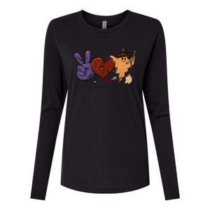 Scary Spooky Ghost Halloween Love Peace Gift Womens Cotton Relaxed Long Sleeve T-Shirt