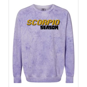 Scorpio Season Great Gift Colorblast Crewneck Sweatshirt