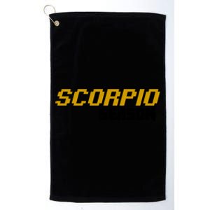 Scorpio Season Great Gift Platinum Collection Golf Towel