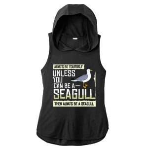 Seagull Seabird Gift Sea Gull Bird Ladies PosiCharge Tri-Blend Wicking Draft Hoodie Tank