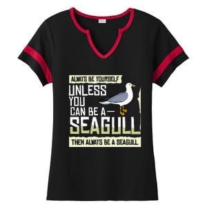 Seagull Seabird Gift Sea Gull Bird Ladies Halftime Notch Neck Tee