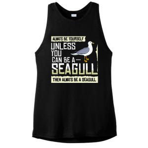 Seagull Seabird Gift Sea Gull Bird Ladies PosiCharge Tri-Blend Wicking Tank