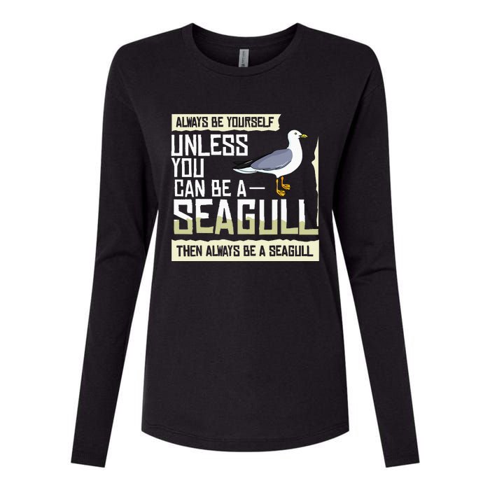 Seagull Seabird Gift Sea Gull Bird Womens Cotton Relaxed Long Sleeve T-Shirt