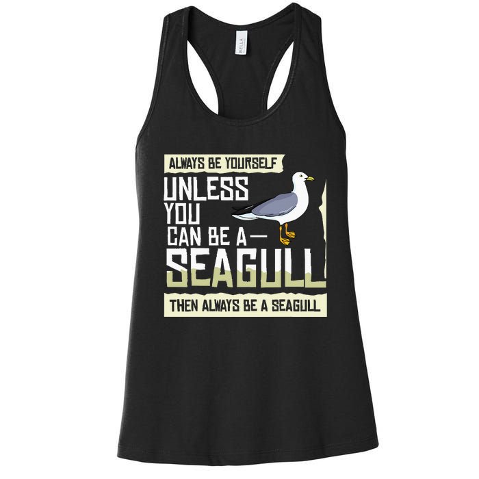 Seagull Seabird Gift Sea Gull Bird Women's Racerback Tank