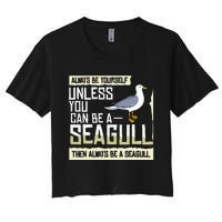 Seagull Seabird Gift Sea Gull Bird Women's Crop Top Tee