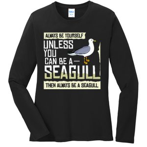 Seagull Seabird Gift Sea Gull Bird Ladies Long Sleeve Shirt