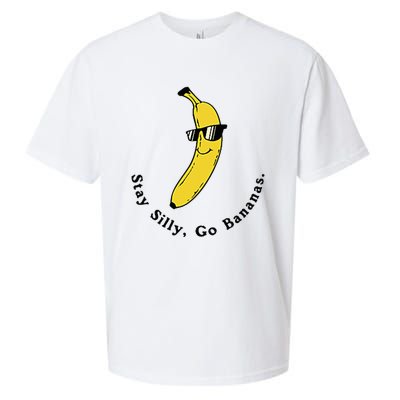 Stay Silly Go Bananas Art Fun Stylish Sueded Cloud Jersey T-Shirt