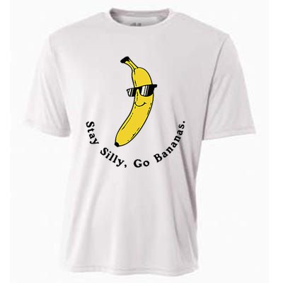 Stay Silly Go Bananas Art Fun Stylish Cooling Performance Crew T-Shirt