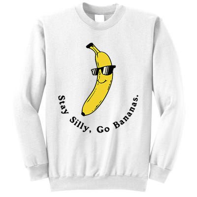 Stay Silly Go Bananas Art Fun Stylish Sweatshirt