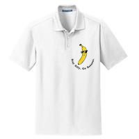 Stay Silly Go Bananas Art Fun Stylish Dry Zone Grid Polo