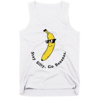 Stay Silly Go Bananas Art Fun Stylish Tank Top