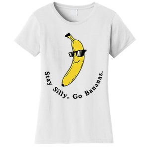 Stay Silly Go Bananas Art Fun Stylish Women's T-Shirt