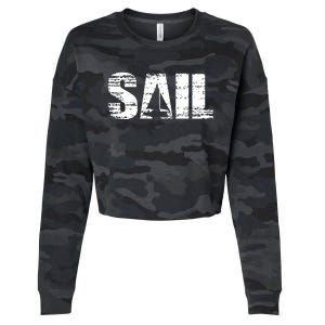 Sail Sailing Gift Cropped Pullover Crew