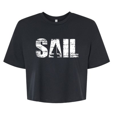 Sail Sailing Gift Bella+Canvas Jersey Crop Tee