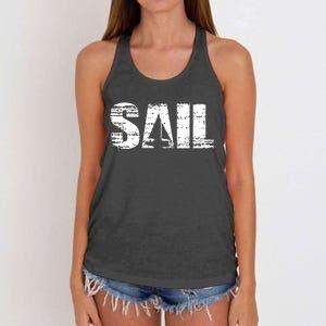 Sail Sailing Gift Women's Knotted Racerback Tank