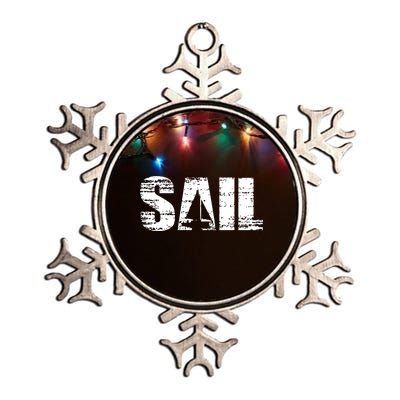 Sail Sailing Gift Metallic Star Ornament