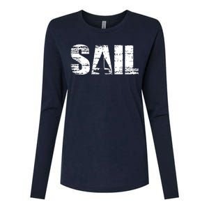 Sail Sailing Gift Womens Cotton Relaxed Long Sleeve T-Shirt