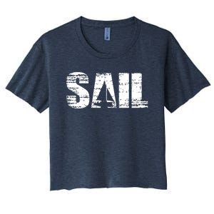 Sail Sailing Gift Women's Crop Top Tee