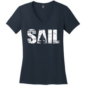 Sail Sailing Gift Women's V-Neck T-Shirt